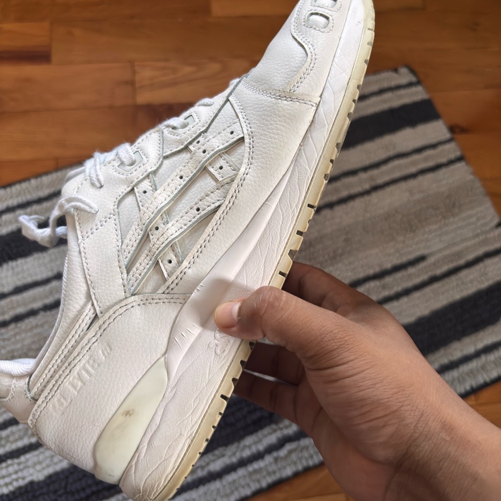 Asics White Retro-Inspired Sneakers
